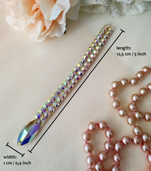 Pásek do vlasů Charm zdobený AB crystaly — foto 5