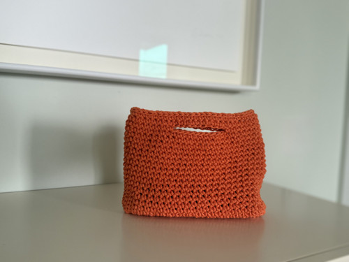 Háčkovaná taštička BEJBINKA orange — foto 2