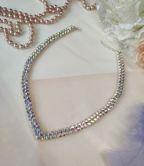 Náhrdelník s AB crystaly Simple — foto 3