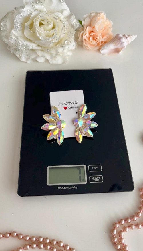 Náušnice s AB crystaly Eleanora — foto 4