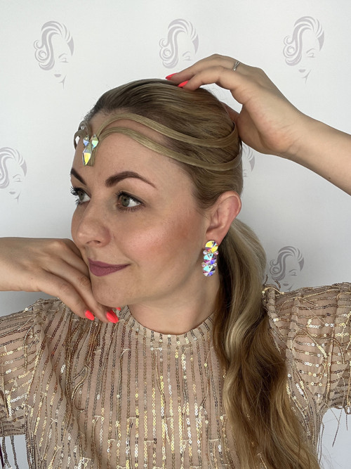 Náušnice s AB crystaly Isabella — foto 3