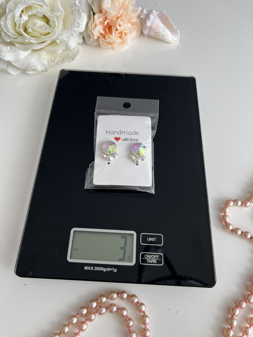 Náušnice s AB crystaly Simple — foto 6