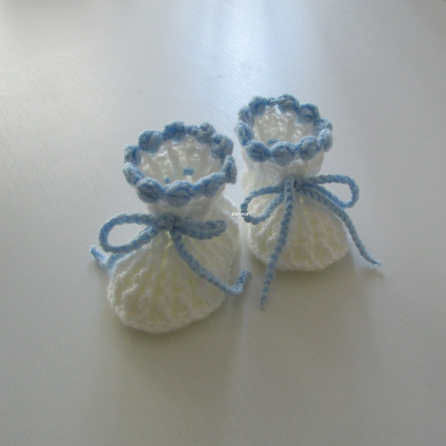 Háčkované botičky (9,5 cm) — foto 4