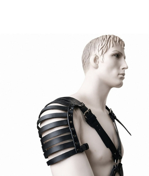 Pánský kožený harness – Armored Shoulder — foto 3