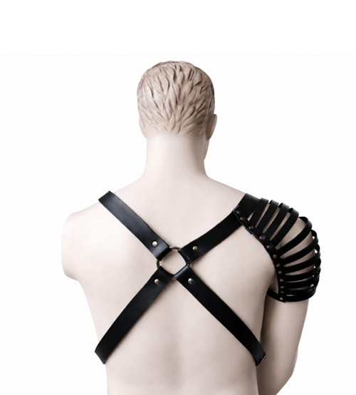 Pánský kožený harness – Armored Shoulder — foto 4