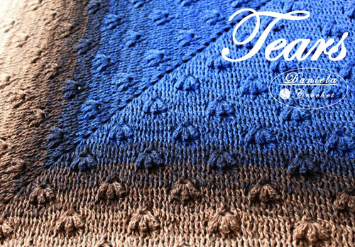 NÁVOD na háčkovaný šátek - TEARS — foto 2