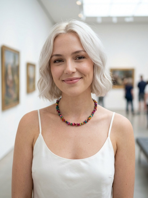 Náhrdelník z barevných korálků — foto 2