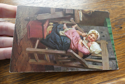 K obědu...stará pohlednice, děti — foto 3