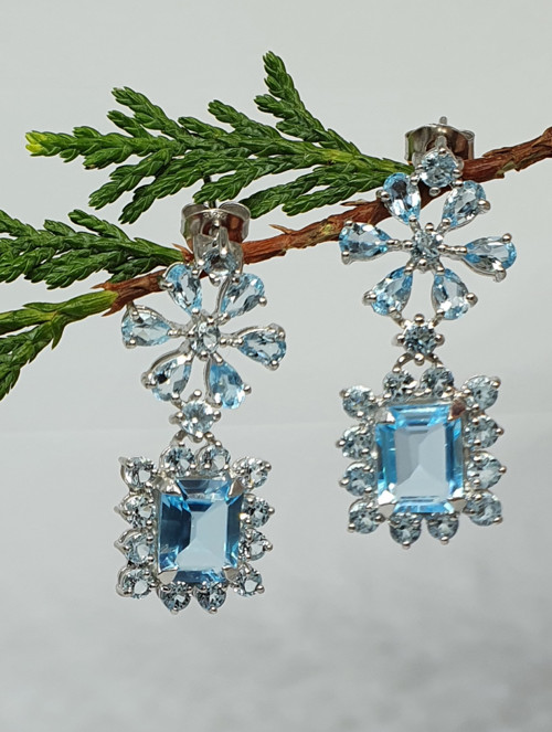 Luxusní náušnice - Topaz 147 — foto 5