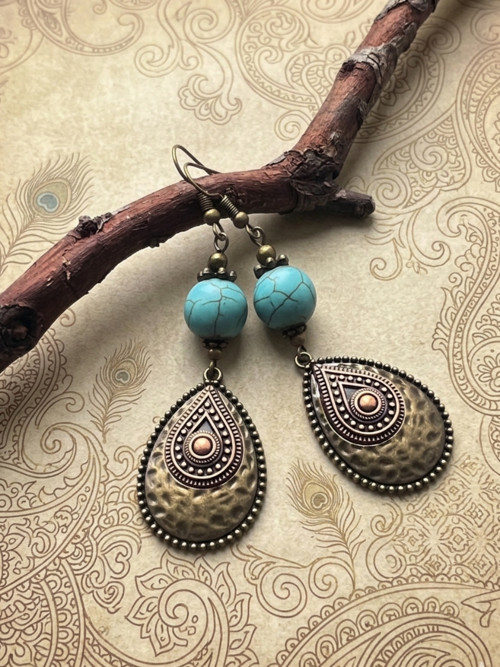 Orient s tyrkenitem - náušnice 01 — foto 2