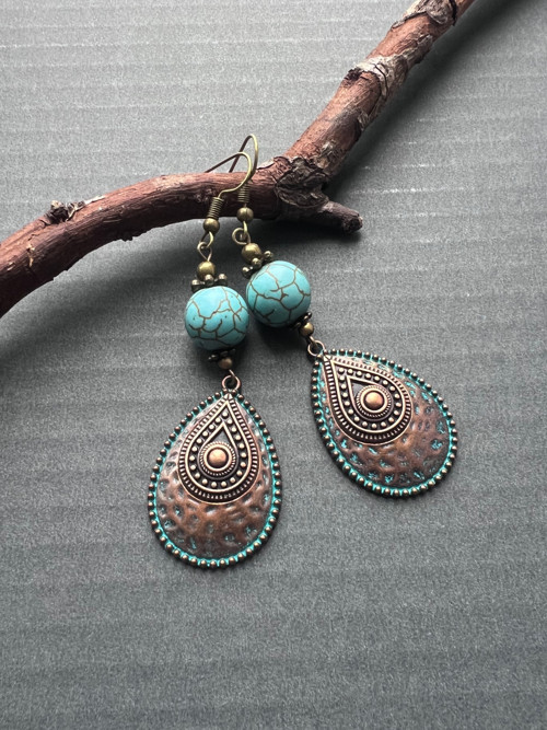 Orient s tyrkenitem - náušnice 02 — foto 3