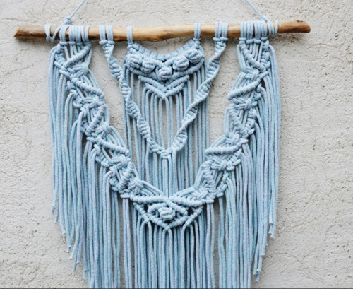 Macramé MINT-GREY XL — foto 2