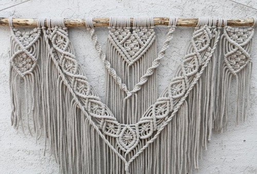 Macramé XL - BARVA BÉŽOVÁ — foto 4