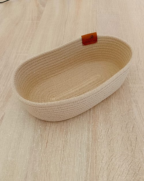Šitá miska oválná - karamel — foto 2