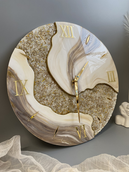 Luxusní 3D nástěnné hodiny 40 cm — foto 6