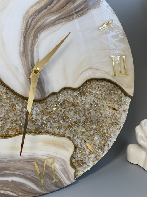 Luxusní 3D nástěnné hodiny 40 cm — foto 3