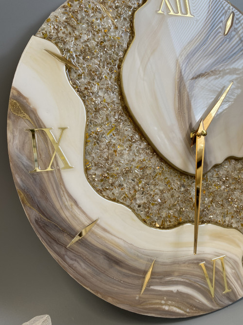 Luxusní 3D nástěnné hodiny 40 cm — foto 4