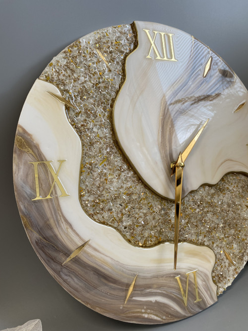 Luxusní 3D nástěnné hodiny 40 cm — foto 2
