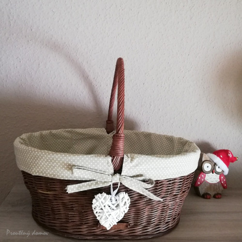 Oválný košík s košilkou — foto 5