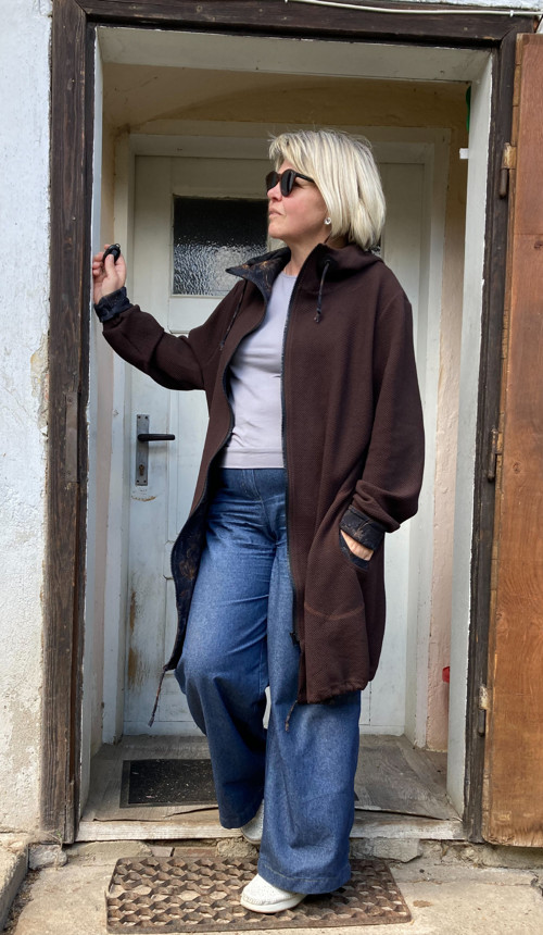 Mikina čokoládově hnědá — foto 6