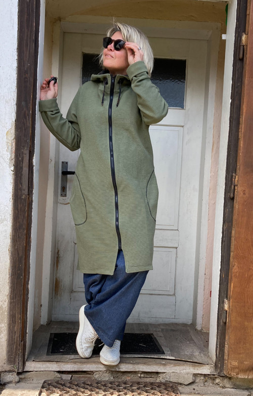 Mikina khaki zelená — foto 5