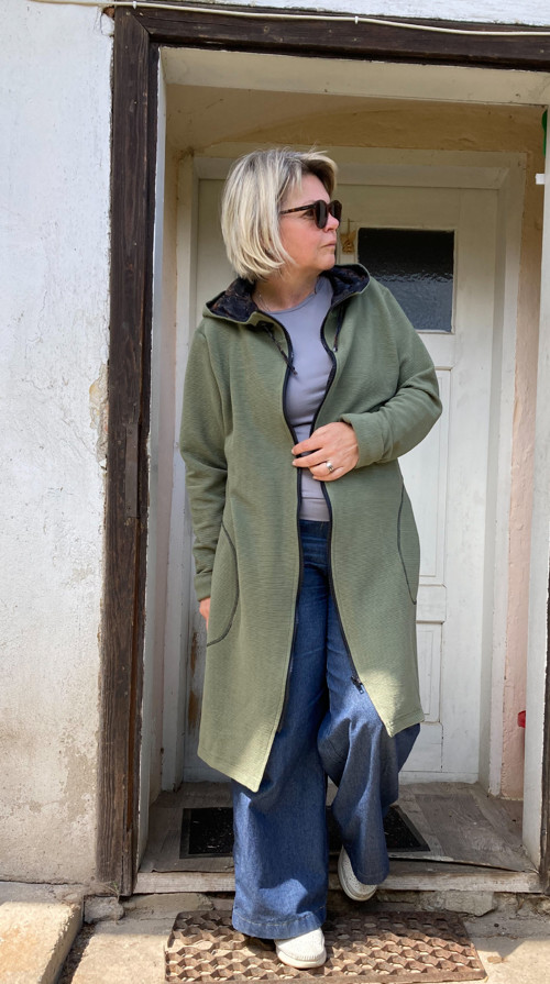 Mikina khaki zelená — foto 4