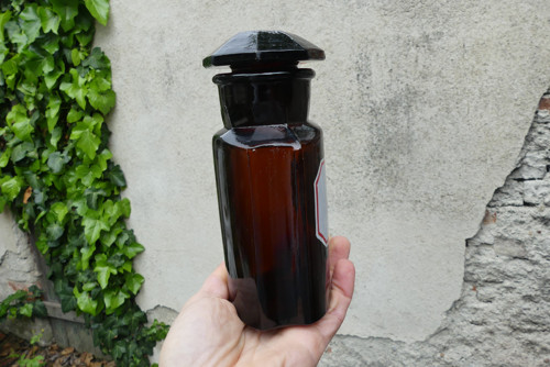 Zinc. Sulfuric....lékárenská lahev — foto 3