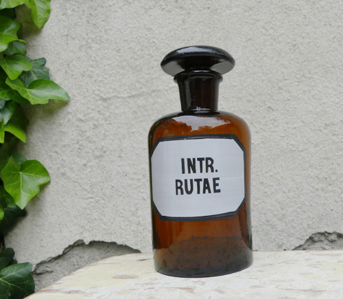 Intr. Rutae...lékárenská lahev — foto 3