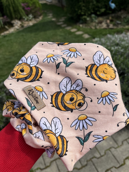 Šátek pro psy + scrunchie - Bumblebee- velikost M — foto 5
