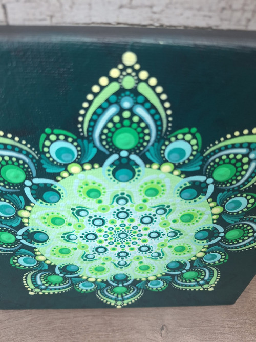 Zelená mandala "Rovnováha" — foto 3