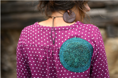 Listy, puntík, magenta ... — foto 5
