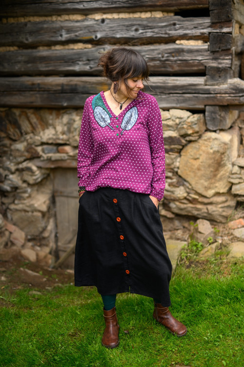 Listy, puntík, magenta ... — foto 2