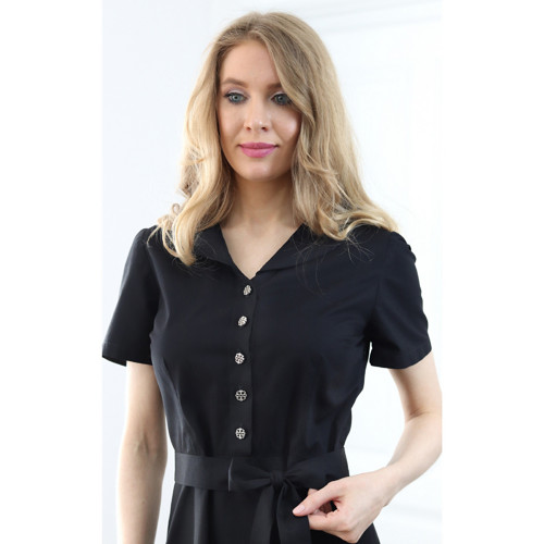 Emma - košilové šaty, černé — foto 6