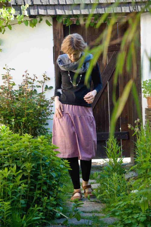 SUKNĚ mauve — foto 5