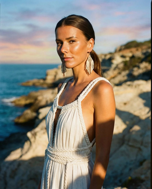 Korálkové náušnice - BOHO — foto 2