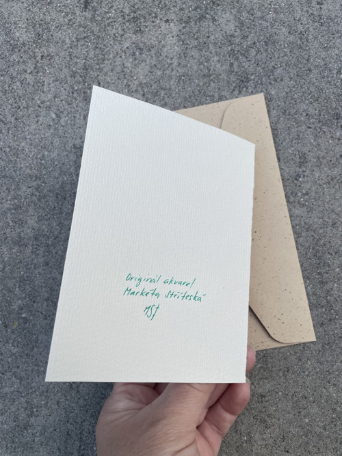 ORIGINÁL AKVAREL | Přání A6 | Jelen — foto 3