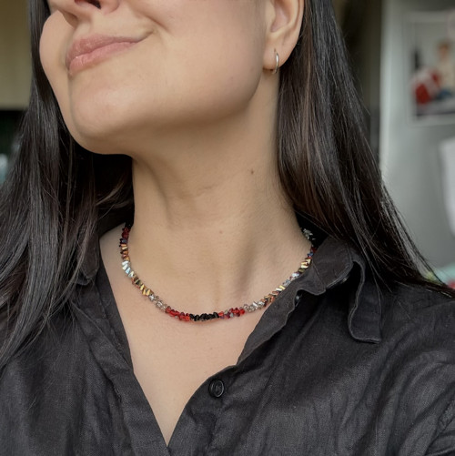 Západ slunce – třpytivý náhrdelník — foto 2