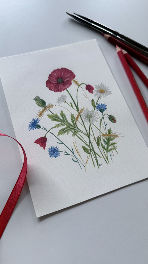 Letní II - originál ilustrace A5 — foto 2