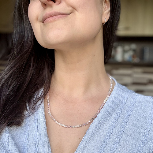 Růžový úsvit – elegantní náhrdelník — foto 4