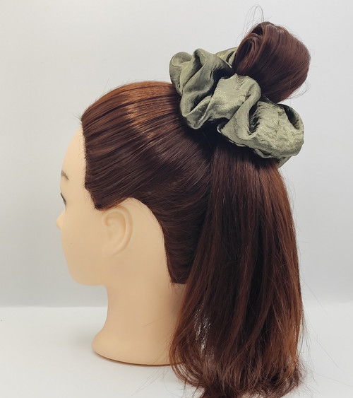 Scrunchie gumička zelená Dion XXL — foto 2
