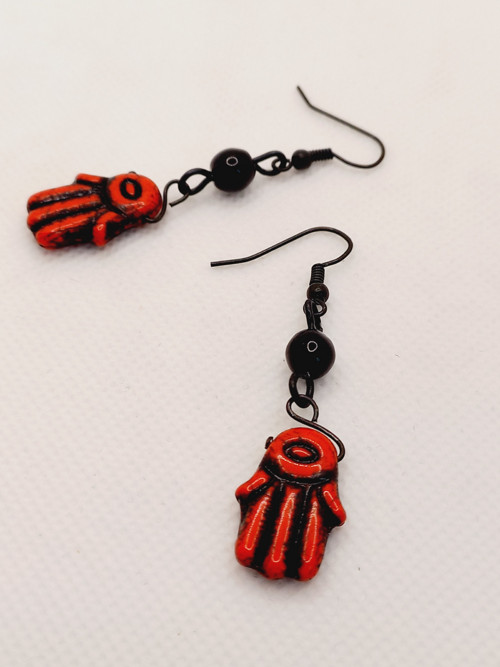 Náušnice Hamsa Beads — foto 5