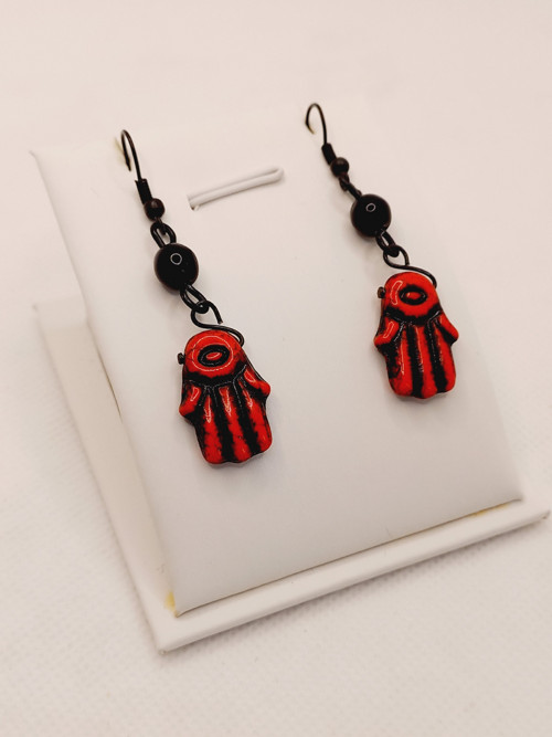 Náušnice Hamsa Beads — foto 2