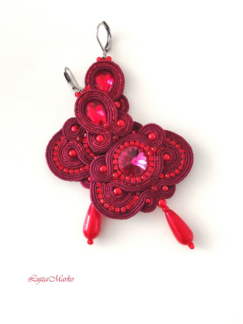 Beatrix soutache/ sutaš náušnice — foto 4