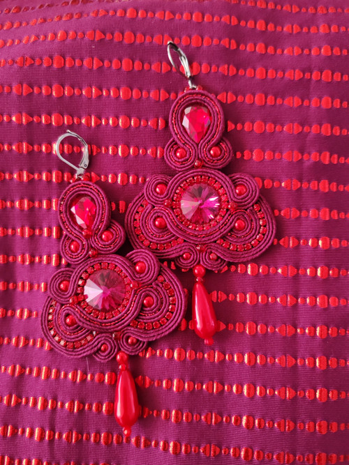 Beatrix soutache/ sutaš náušnice — foto 6