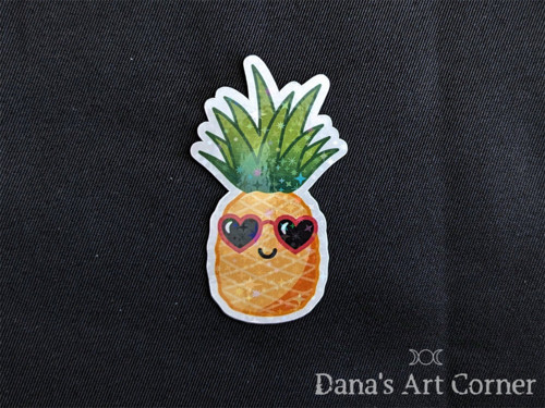 Ananas - holografická samolepka — foto 2