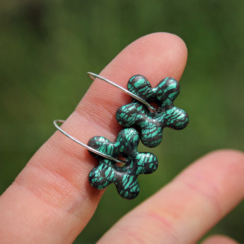 Fimo kytičky na kruzích — foto 3