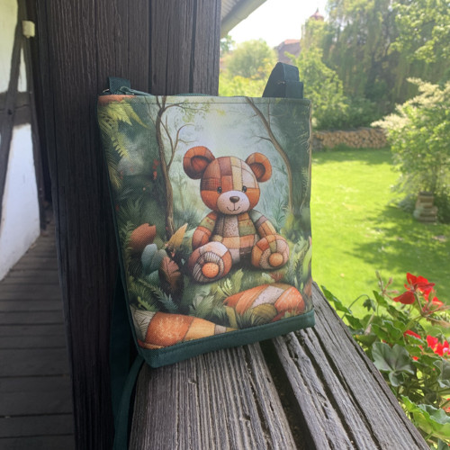Medvídek se zelenou - mini kabelka — foto 2
