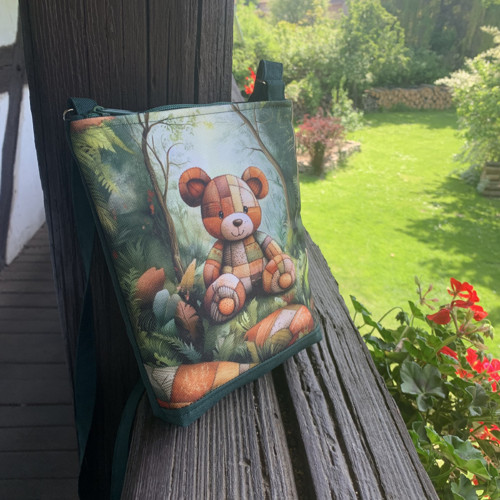 Medvídek se zelenou - mini kabelka — foto 3