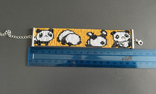 Korálkový náramek - Panda — foto 4