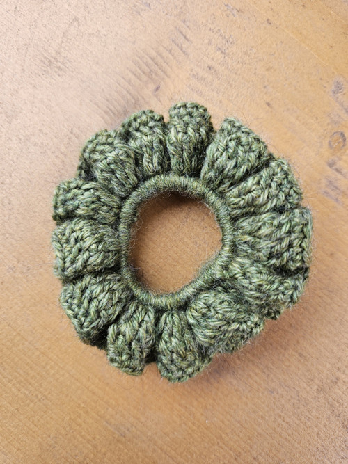 Zelená scrunshie — foto 3